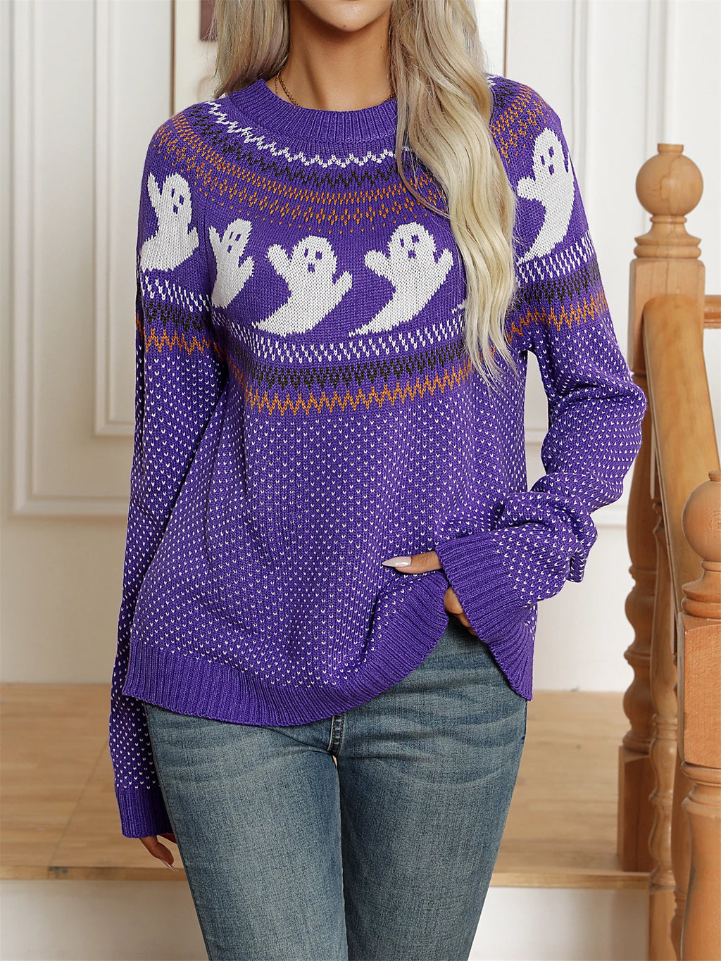 Ghost Halloween Sweater