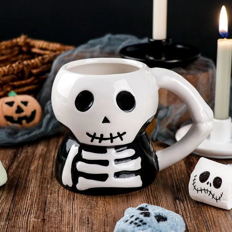 Black Skull Ceramic Mug