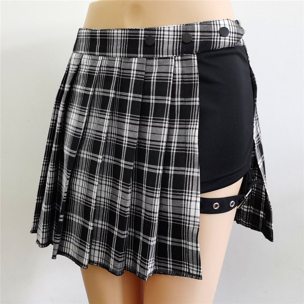 Rags n Rituals 'Tomb' Grey Pleated Skirt at $29.99 USD
