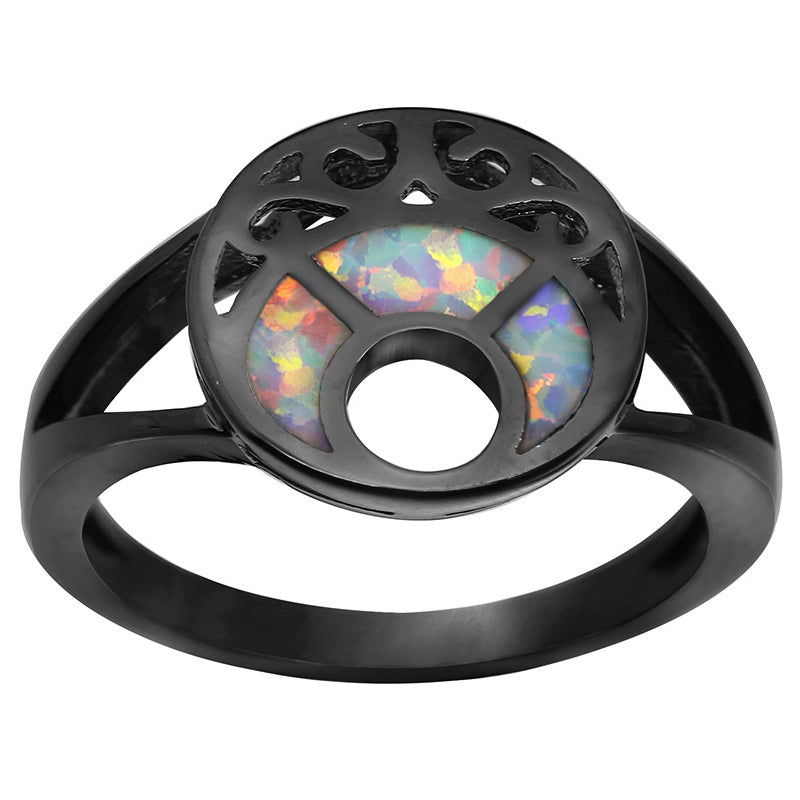Rags n Rituals 'Luna' Black 'Opal' ring at $10.99 USD