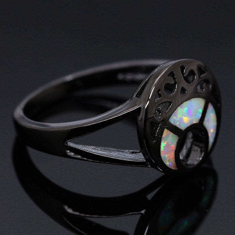 Rags n Rituals 'Luna' Black 'Opal' ring at $10.99 USD