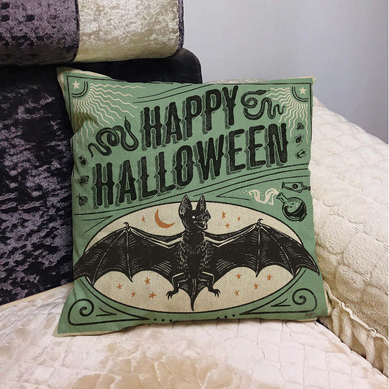 Treat or Trick Themed Printed Cushion Cover
