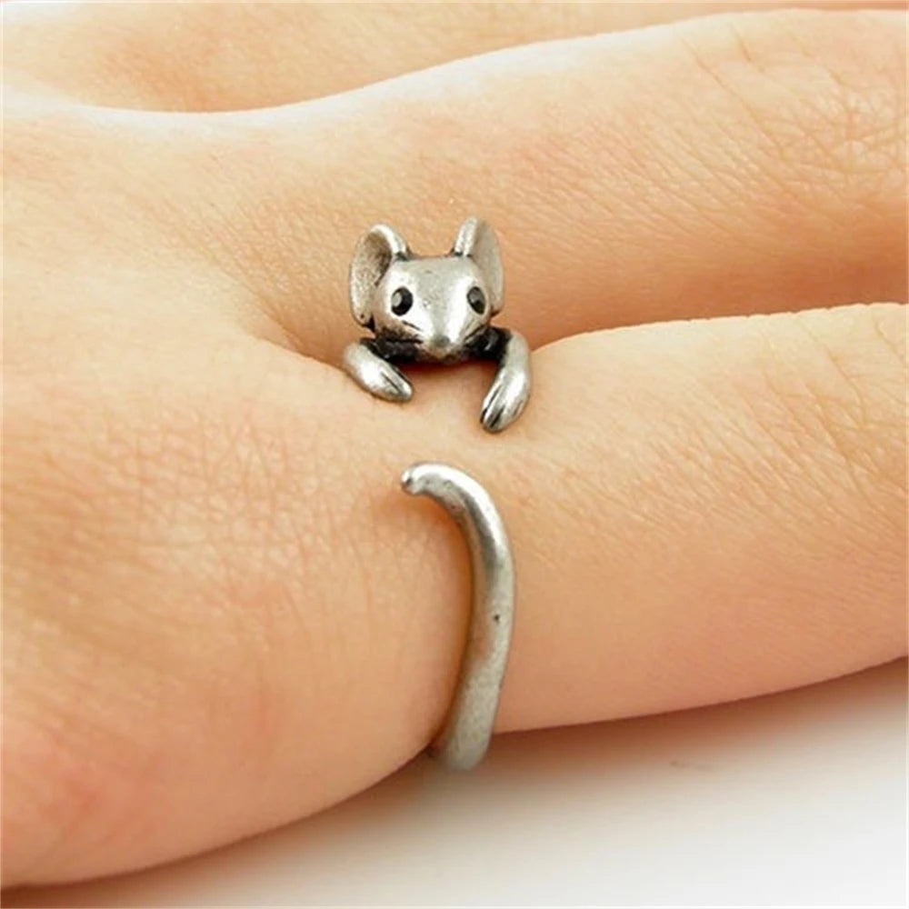 Silver Mouse Open Ring – Rags n Rituals