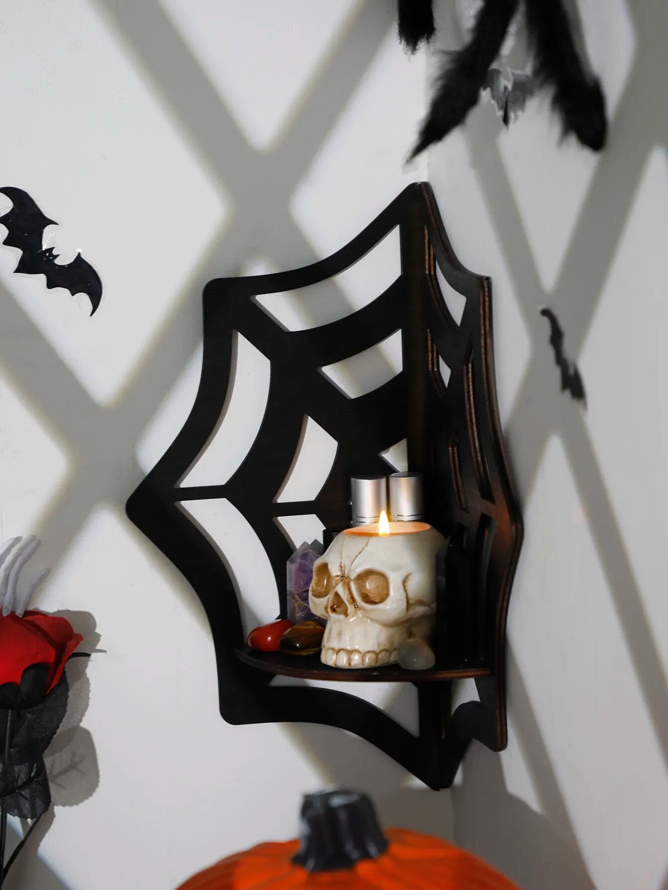 Spider Web Floating Corner Shelf – Rags n Rituals