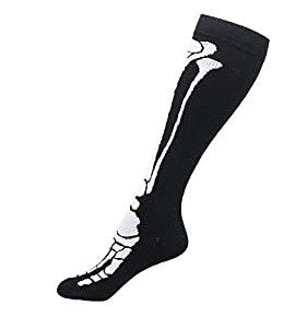 Black Skeleton Themed Socks