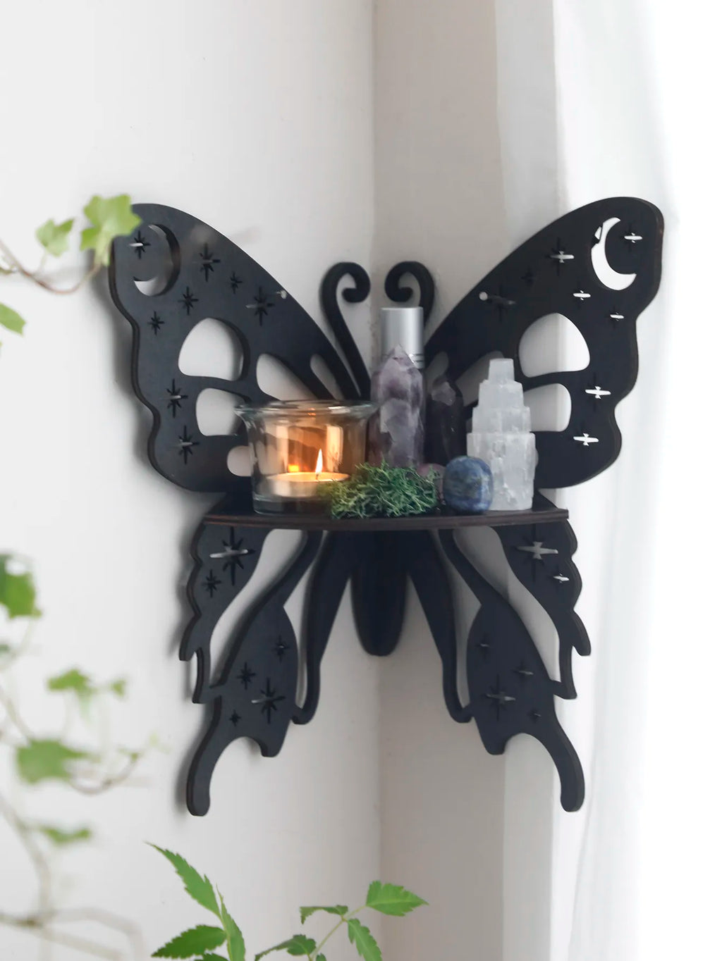 Crystal Wooden Butterfly Shelf – Rags n Rituals