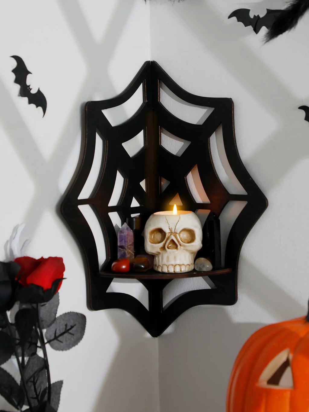 Spider Web Floating Corner Shelf – Rags n Rituals