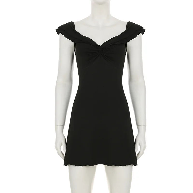 Gothic 'Hexed' Ruffle Black Mini Dress Rags n Rituals Gothic 'Hexed' Ruffle Black Mini Dress Rags n Rituals