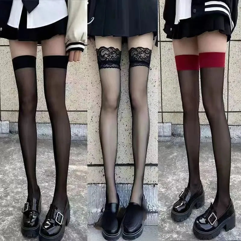 Sexy Lolita Black Thigh High Fishnet Stockings