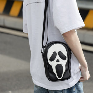 Black/White Ghost Face Bag