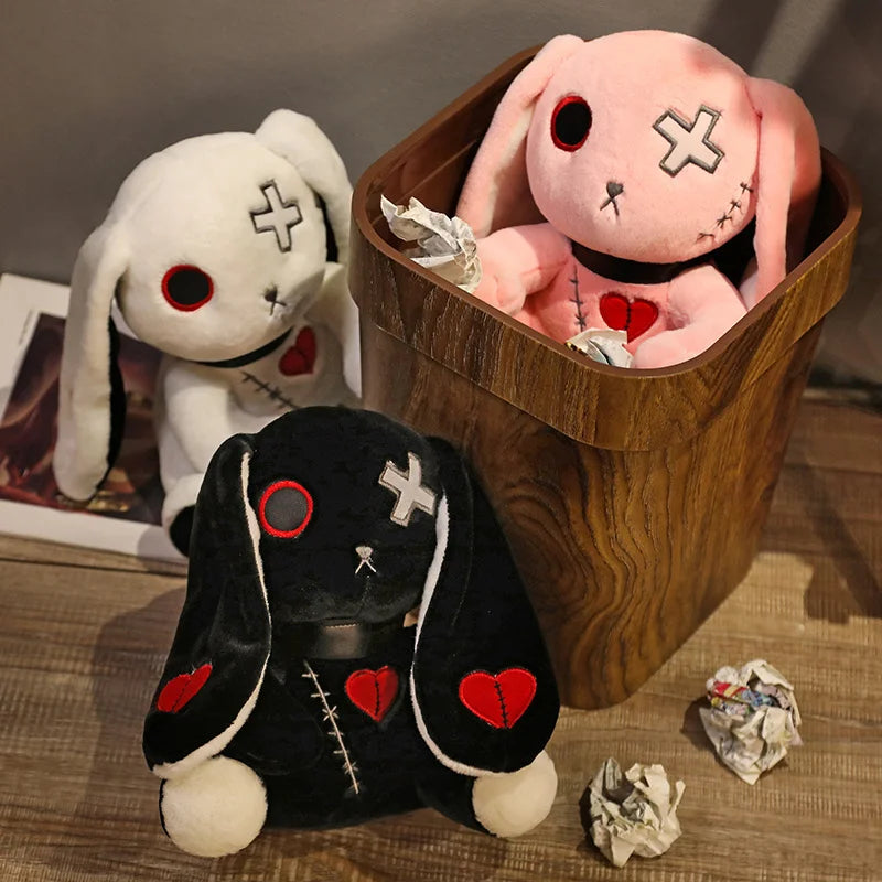 Goth Creepy Bunny Rabbit Kawaii Plushie – Rags n Rituals Goth Creepy Bunny Rabbit Kawaii Plushie – Rags n Rituals