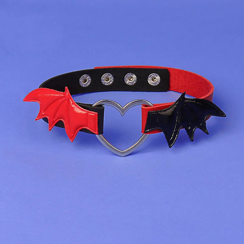 Multiple Color Bat Wings Choker