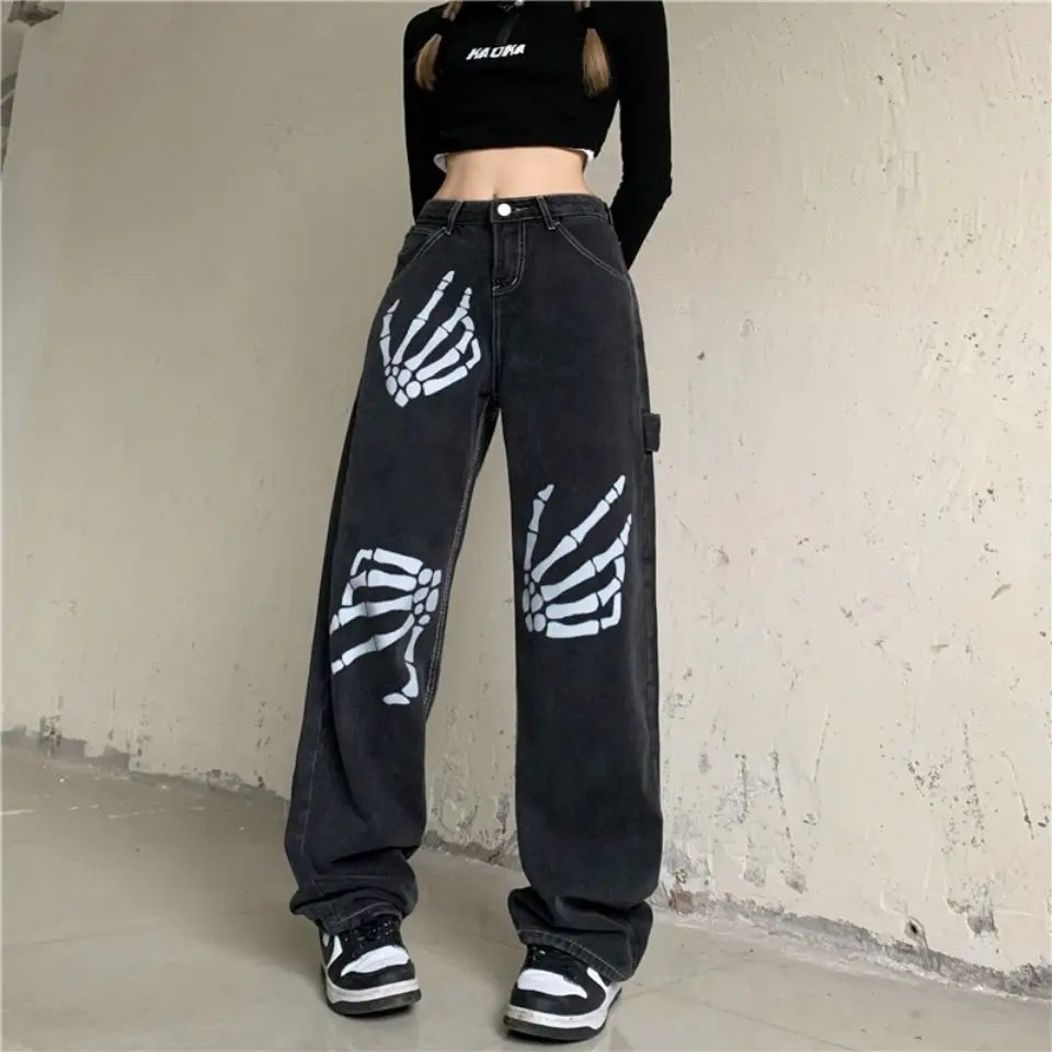 Skeleton Themed Baggy Pants – Rags n Rituals