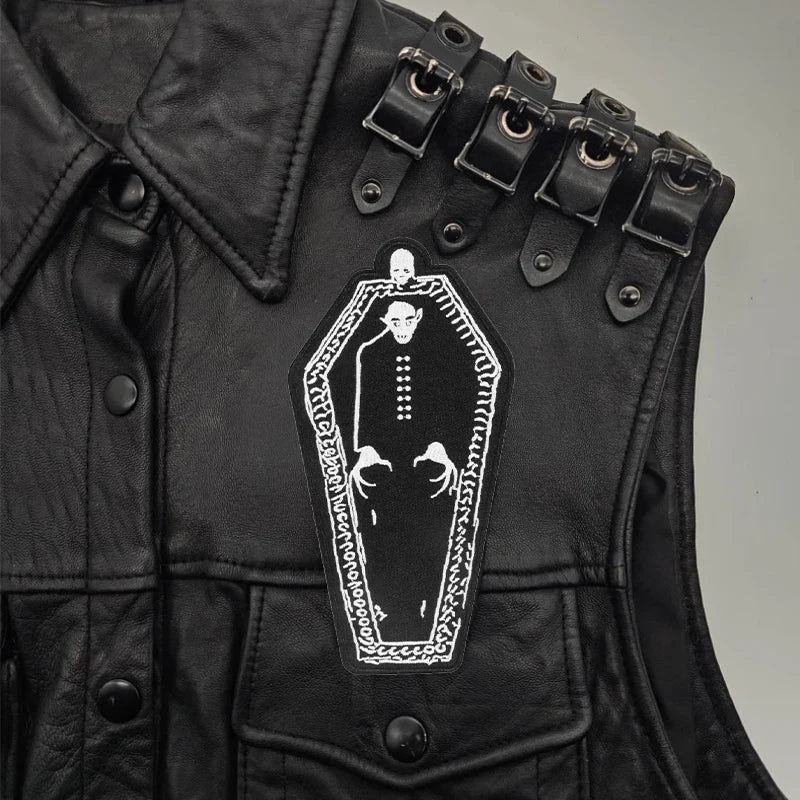 1PC Vampire Coffin Embroidered Patch