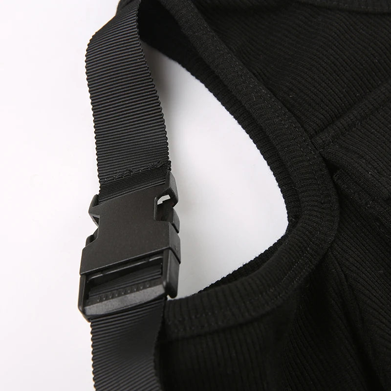 'Fog' Multi-Pocket Off-Shoulder Long Sleeve Top