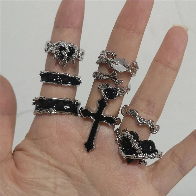Goth Rings Hot Topic Goth Metal Themed Rings – Rags n Rituals
