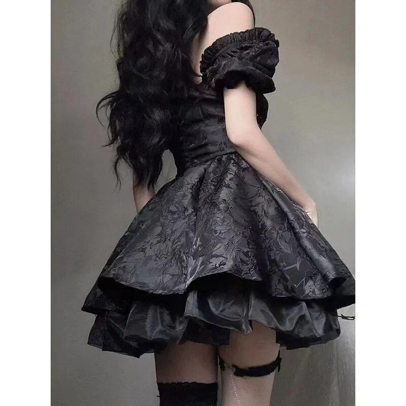 ワンピース rurumu: fairy grunge lace up mini dress Rurumu: Fairy Grunge Lace-Up Mini Dress