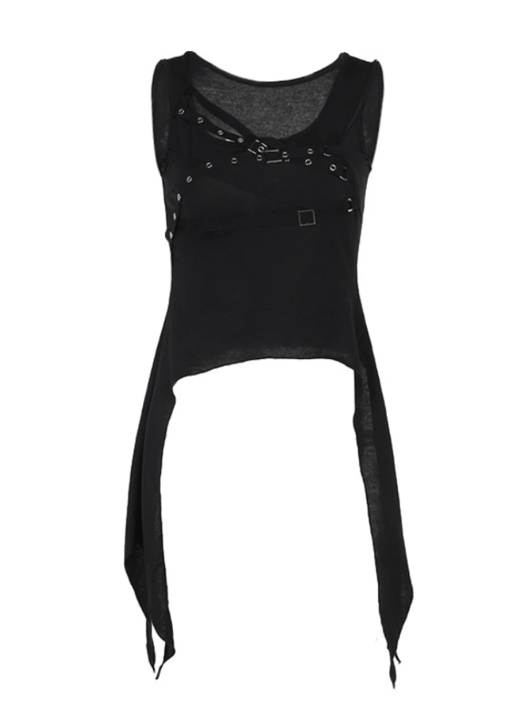 Alt Gothic Punk Sleeveless Black Dress Rags n Rituals Alt Gothic Punk Sleeveless Black Dress Rags n Rituals