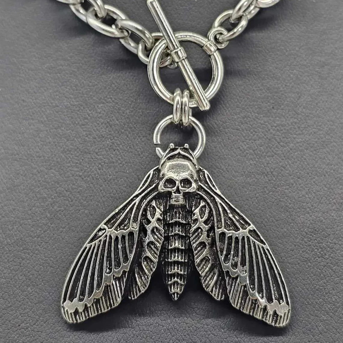 Skull Moth Necklace