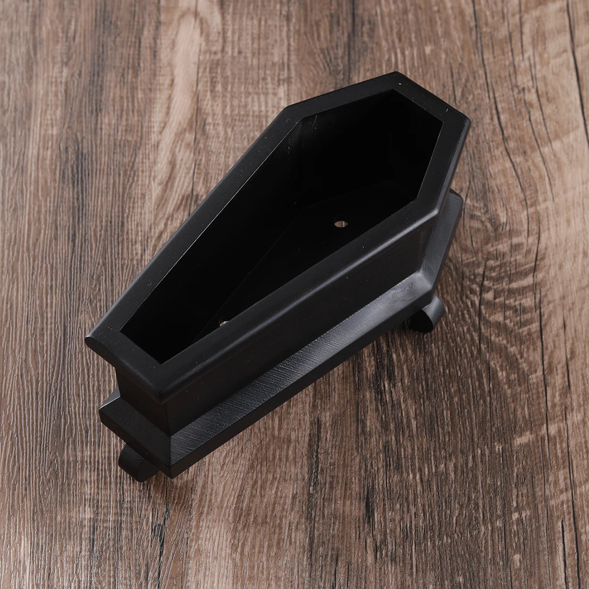 coffin succulent planter Black or White Coffin Mini Goth Succulent Flower Planter