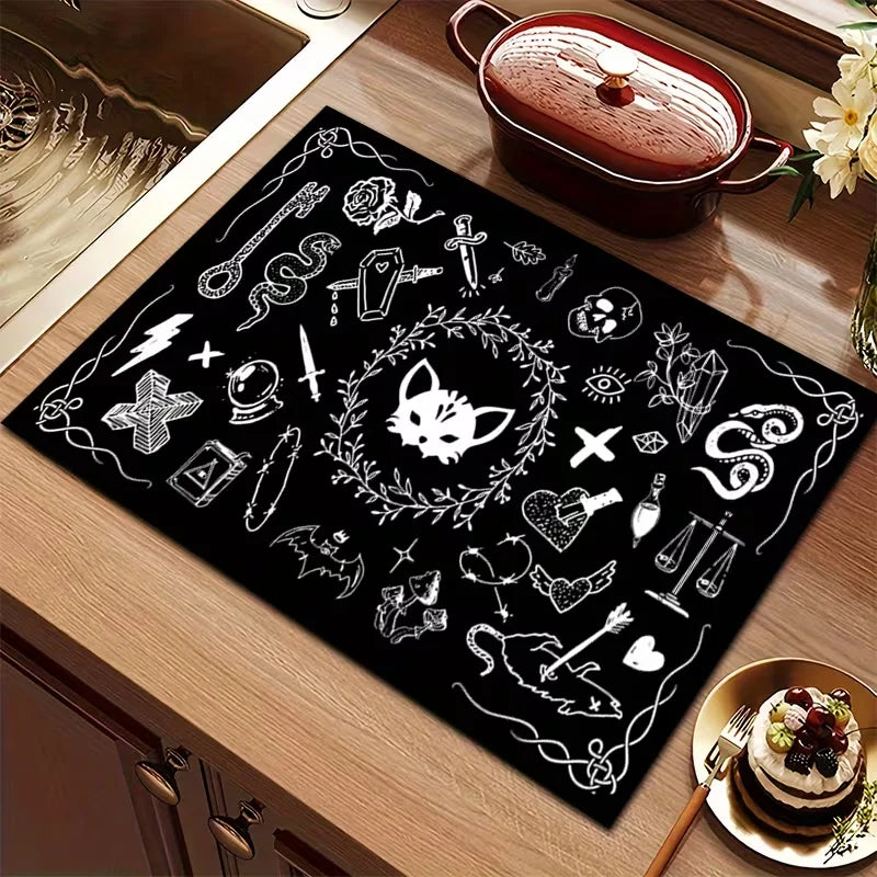 Gothic Inspired Soft and Absorbent Rubber Mat