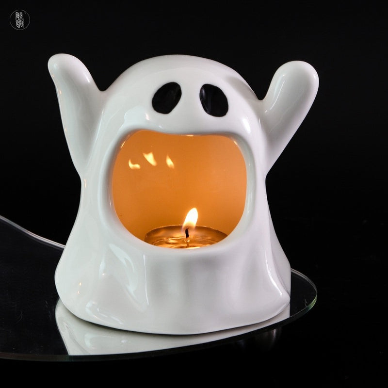 Cute Ghost Ceramic Candle Holder
