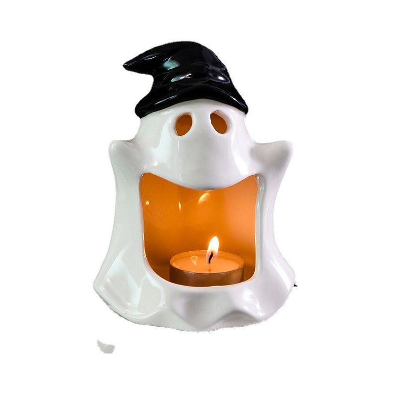 Cute Ghost Ceramic Candle Holder