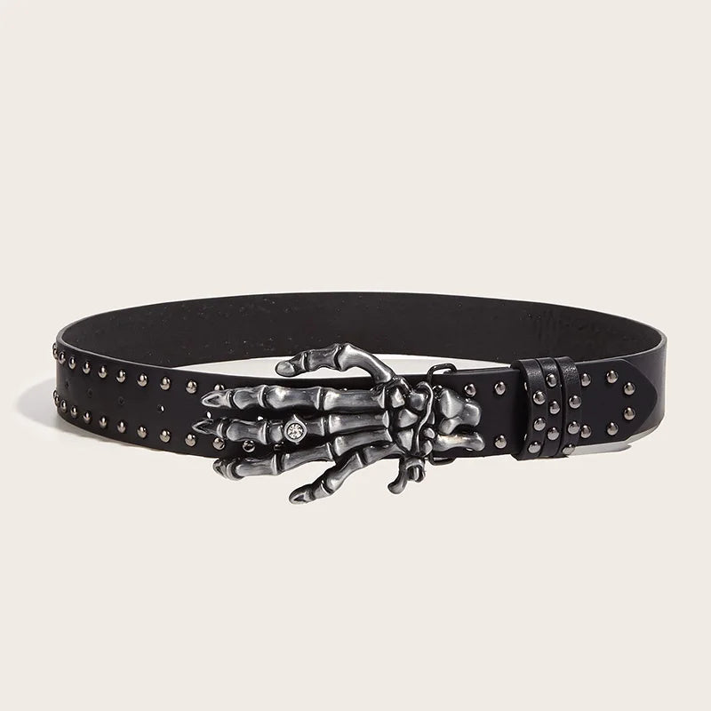 Black Skull Goth Rivet Unisex Belt – Rags n Rituals