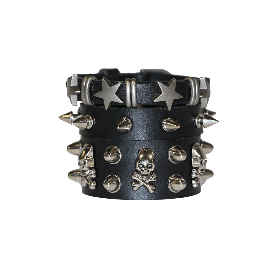 Goth Punk Alt Star Skull Bracelet Set – Rags n Rituals