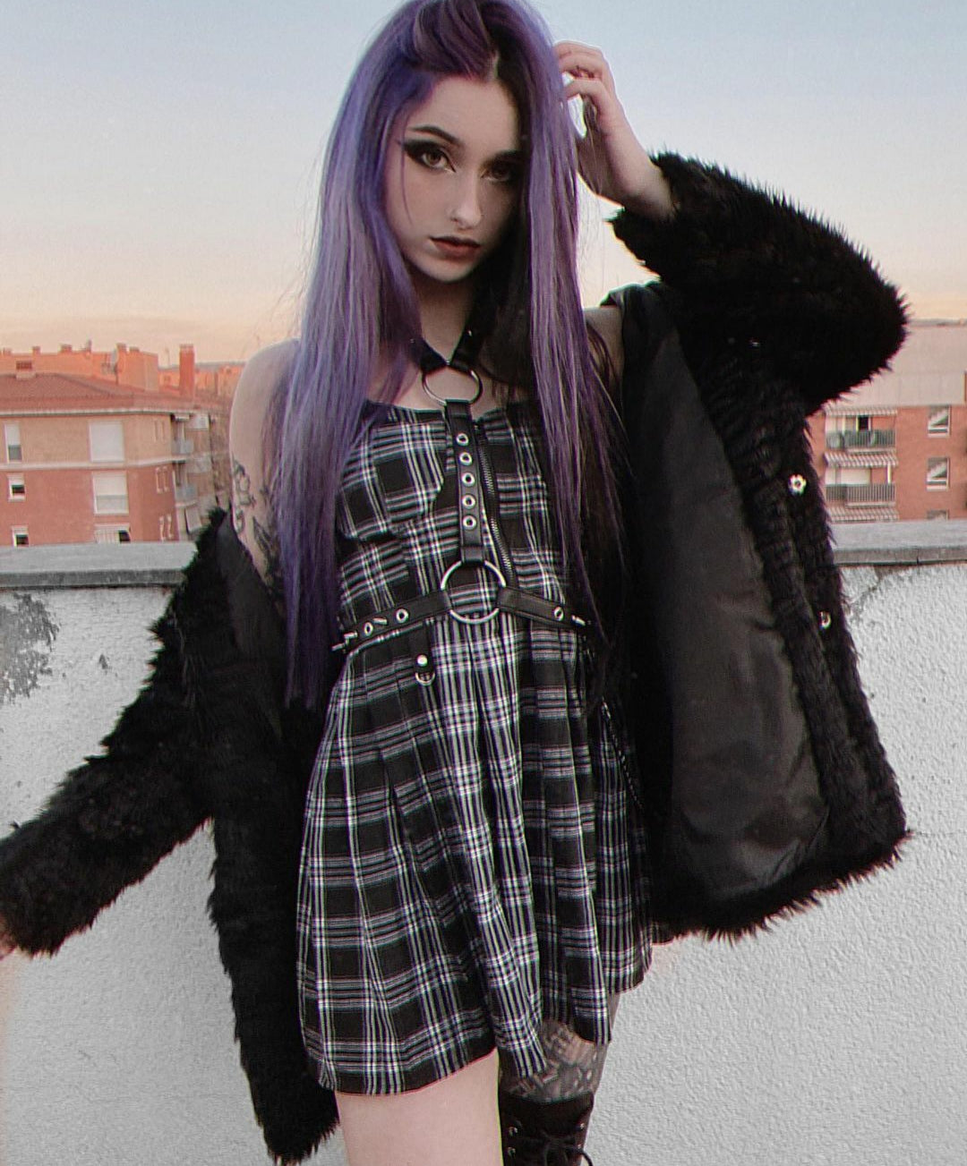 Preppy' Grey or Red Plaid Grunge Dress Rags n Rituals Preppy' Grey or Red Plaid Grunge Dress Rags n Rituals