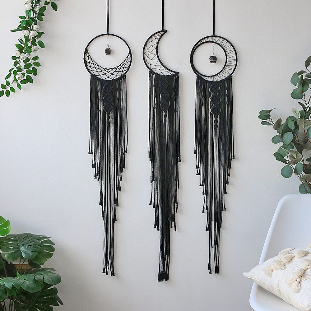 Moon Rags Black Sun Moon Dream Catchers β Rags n Rituals