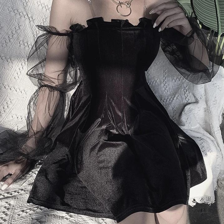 Dark Queen' Black Grunge Mesh Dress Rags n Rituals Dark Queen' Black Grunge Mesh Dress Rags n Rituals