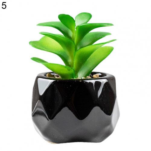 small faux plant in black pot Artififical succulent in black pot, 11 different designs – Rags n Rituals