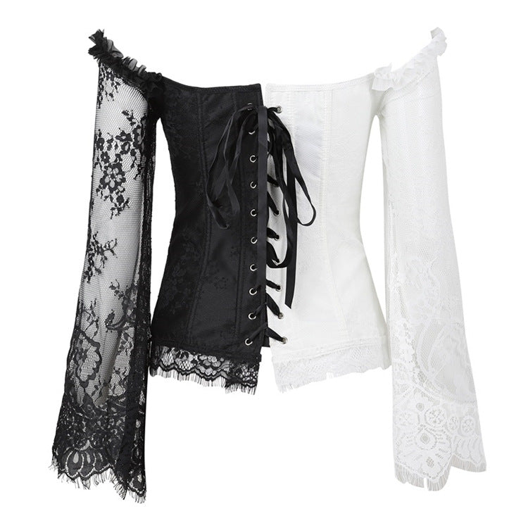 'Witchery' Black and white corset