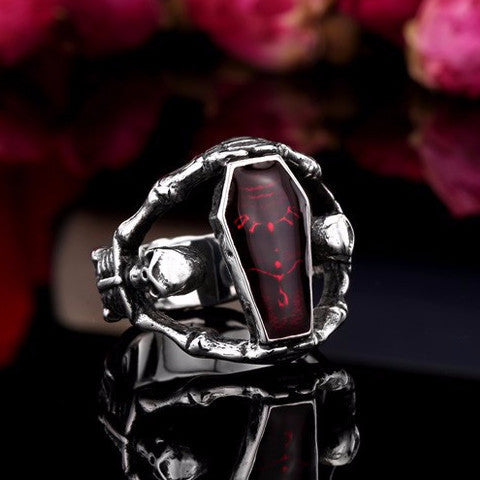 Rags n Rituals Undertaker Red Skull Ring at $12.99 USD