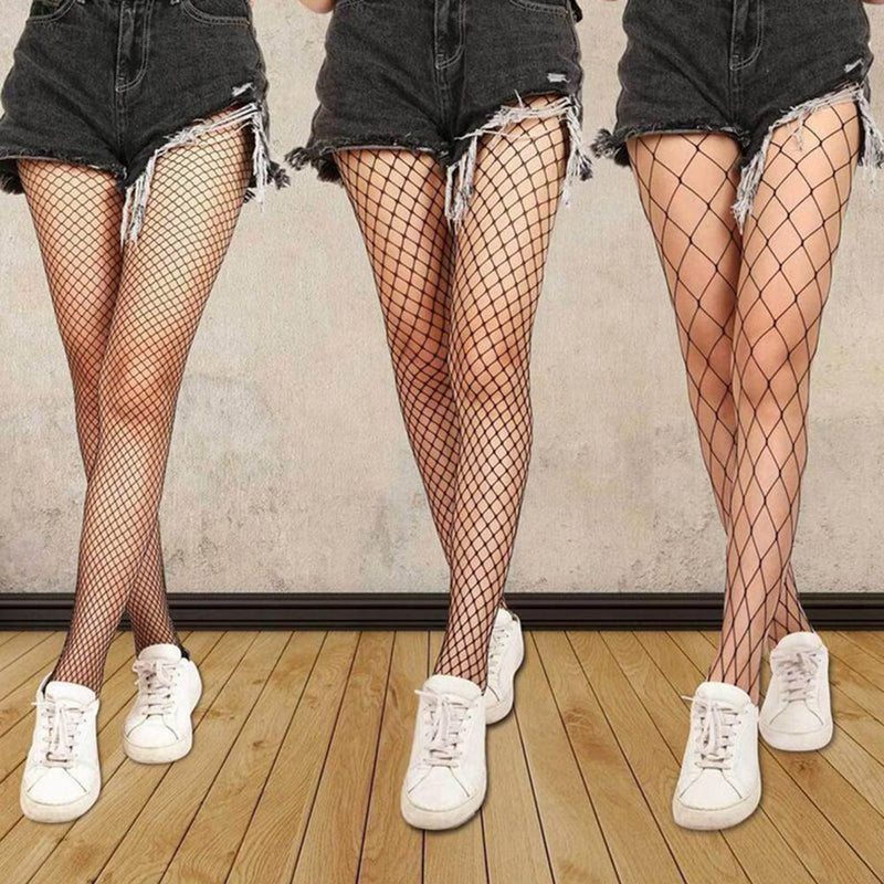 'Black Gothic Fishnet Tights' Set of 3 at $14.99 USD l Rags n Rituals