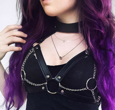 'Gates Of Hell' Black Alt Harness Bra – Rags n Rituals