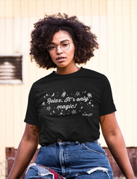 Rags n Rituals 'Relax, it's Only Magic' Short-Sleeve Unisex T-Shirt at $26.99 USD