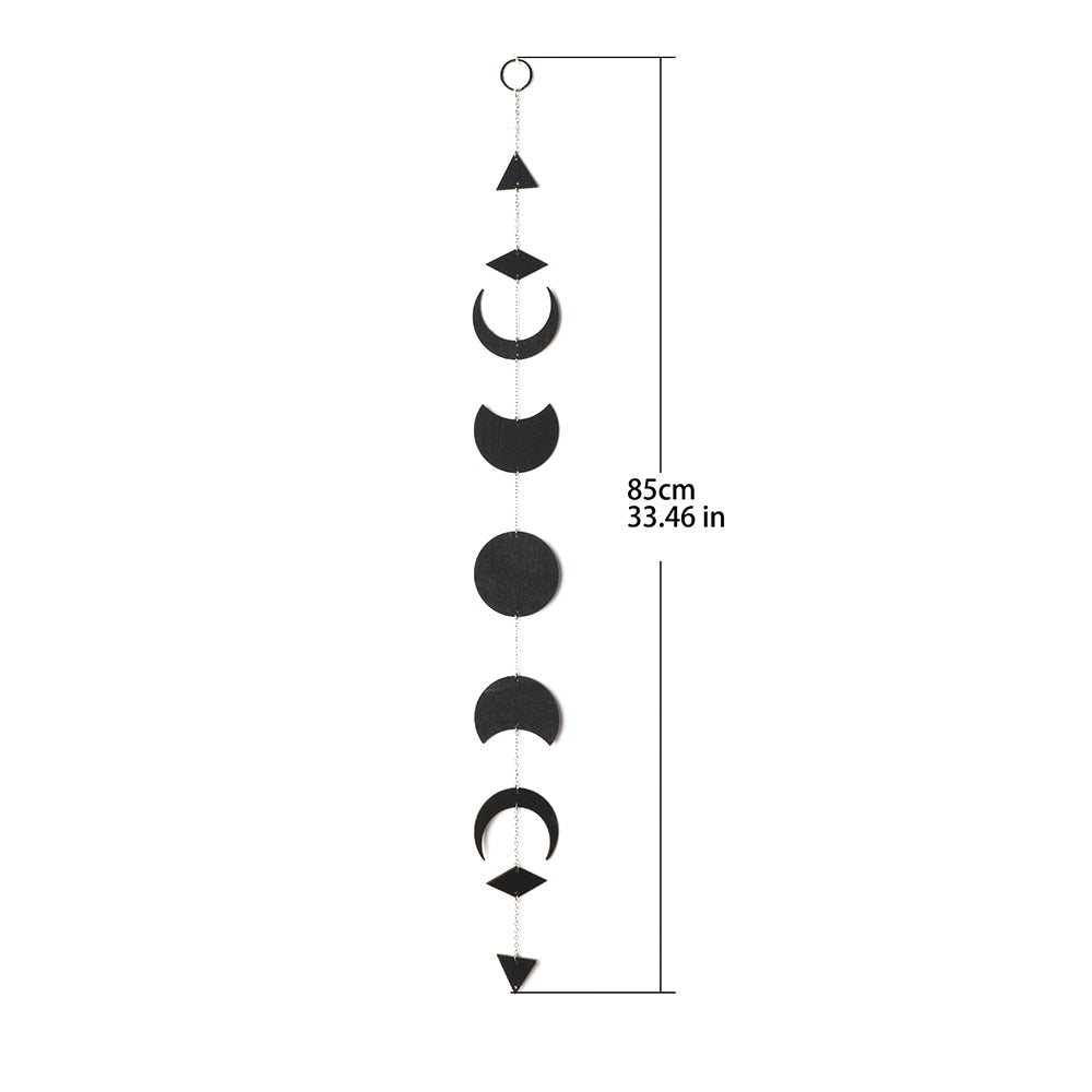 Black Moon Phases Gothic Hanging Wall Decoration