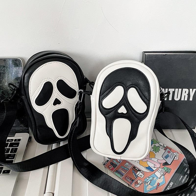 ghostface mini backpack Black/White Ghost Face Bag – Rags n Rituals