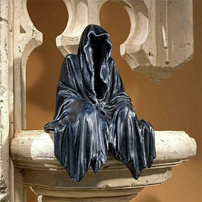 Black Resin Grim Reaper Statue