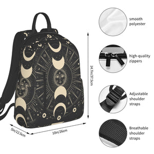 Black Mystic Sun Astrology Backpack