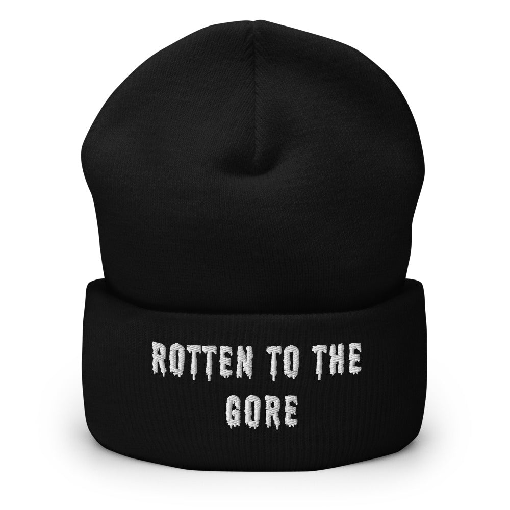 Rags n Rituals 'Rotten to the Gore' Black and White Cuffed Beanie at $32.99 USD