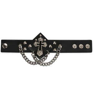 Rags n Rituals Black Chain Cross Bracelet at $18.99 USD