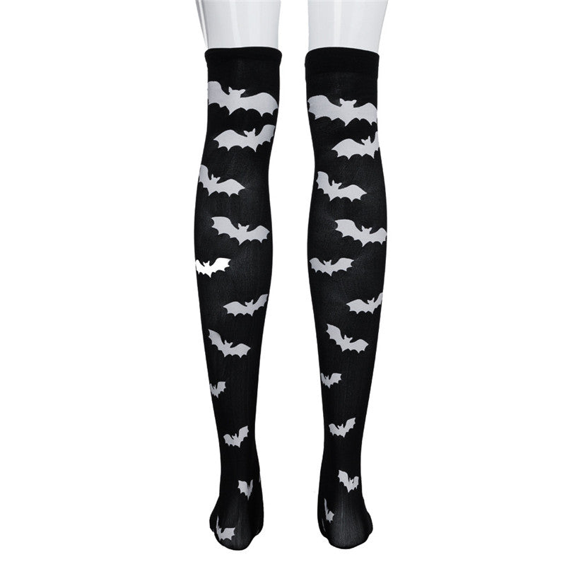 Rags n Rituals Black and white bat socks at $14.99 USD