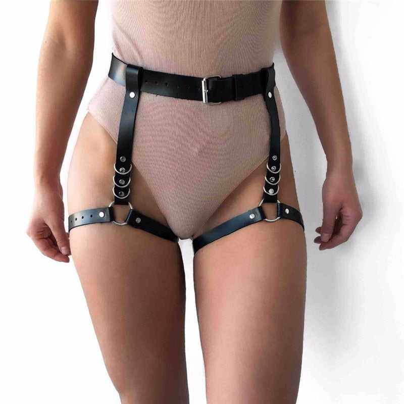 Rags n Rituals 'Blasphemy' Black faux leather harness at $19.99 USD