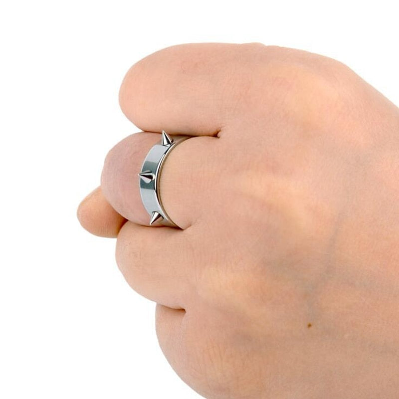 Sepke Rings Stainless steel spike ring – Rags n Rituals