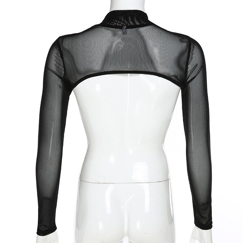 Rags n Rituals 'Spike' Ring Turtleneck Mesh Top at $19.99 USD
