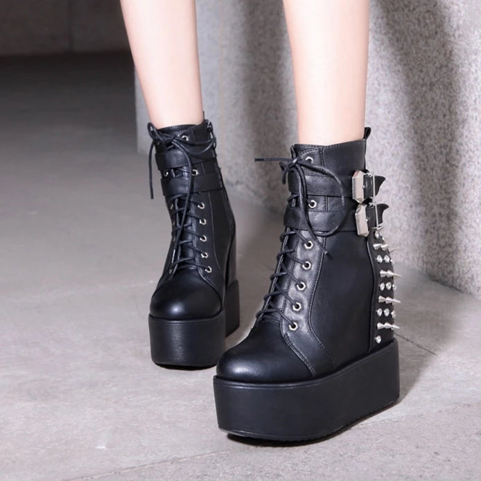 Rags n Rituals 'Black Betty' Studded Ankle Boots at $59.99 USD