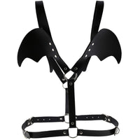 Rags n Rituals 'Wings of Death' Black bat/ demon wing faux leather harness at $19.99 USD